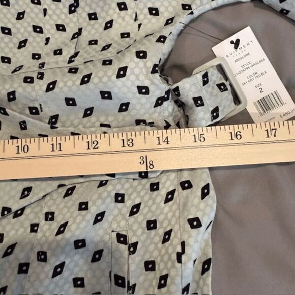 NWT Equipment Femme Absalone Shirt Dress "Sky Gray True Black" Size 2 - Picture 13 of 15